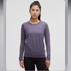 NWT lululemon Swiftly Relaxed Long Sleeve, Nightfall, Size 6